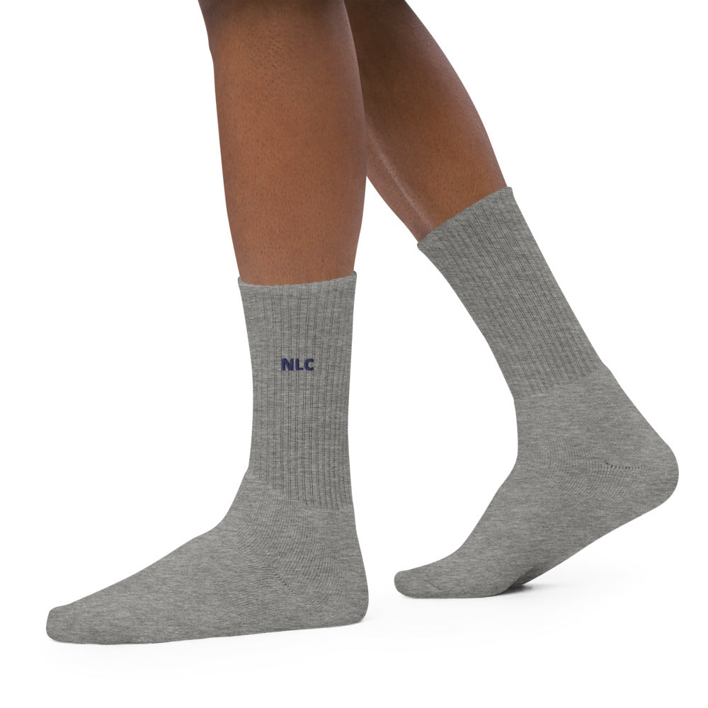 Embroidered socks NLC grey