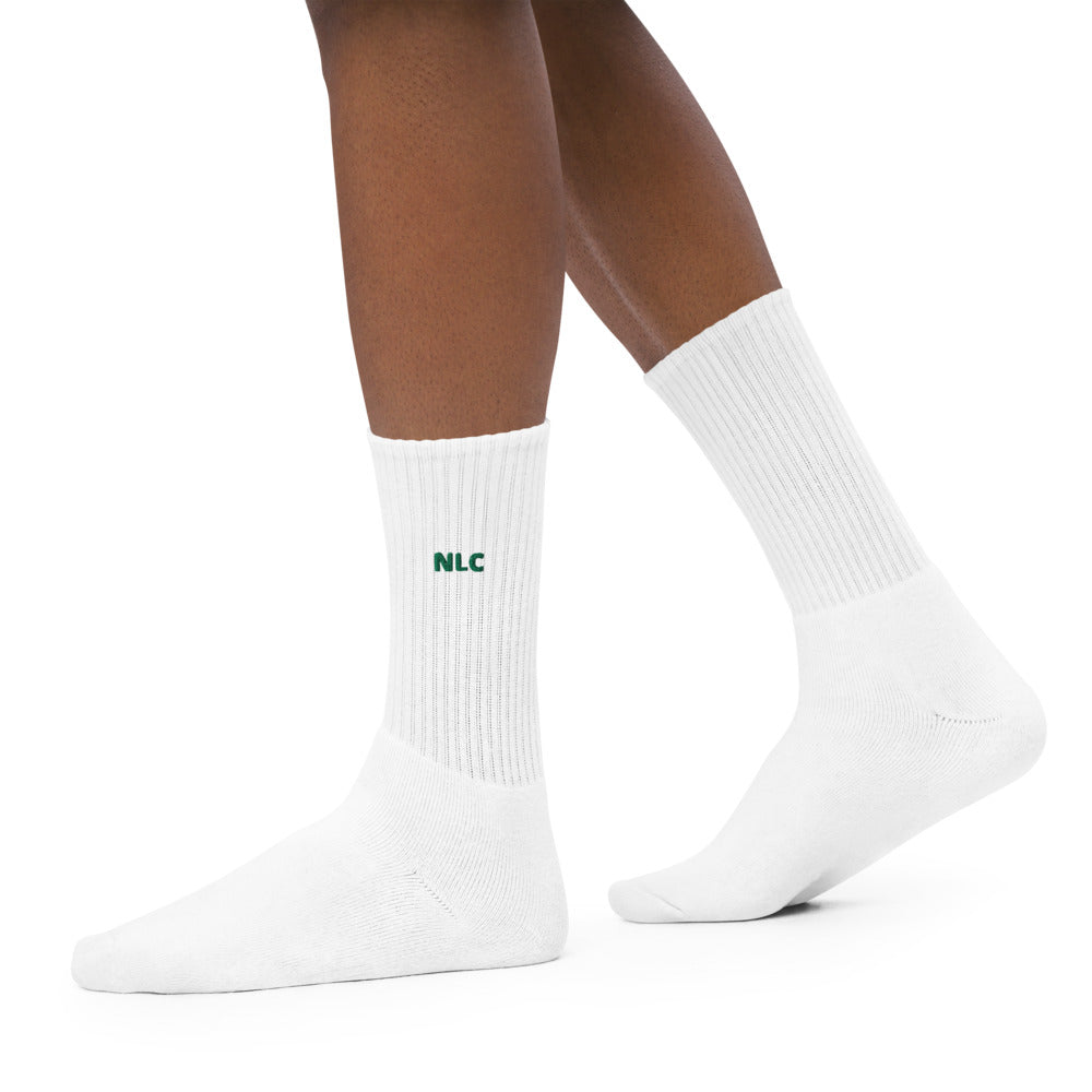 Embroidered socks NLC white